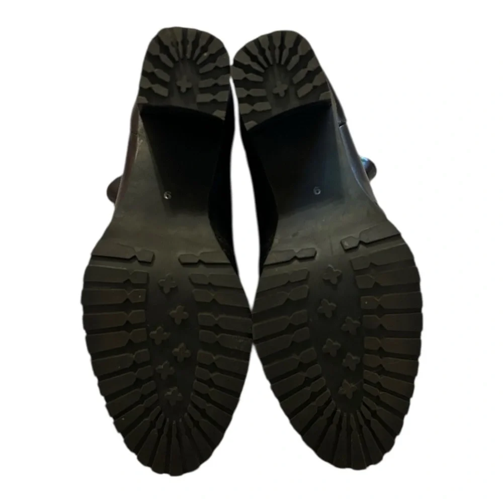Seychelles Hustle Platform Chelsie Black Pull On Heeled Boots Womens size 9